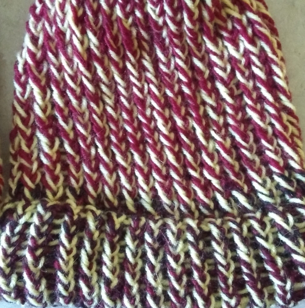 Home made knitted hats